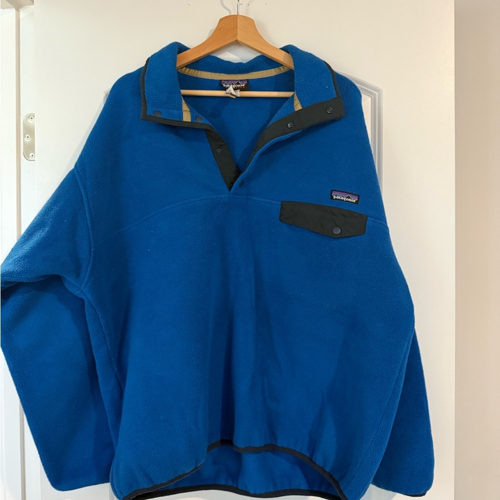 Patagonia Synchilla Blue Pullover Large
